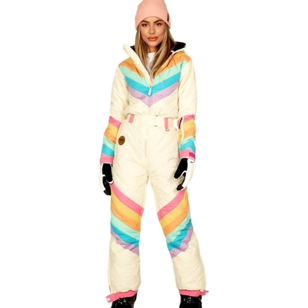 Tipsy Elves Women’s Retro Rainbow Snow Suit
